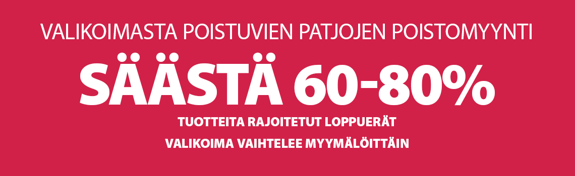 Patjojen poistomyynti