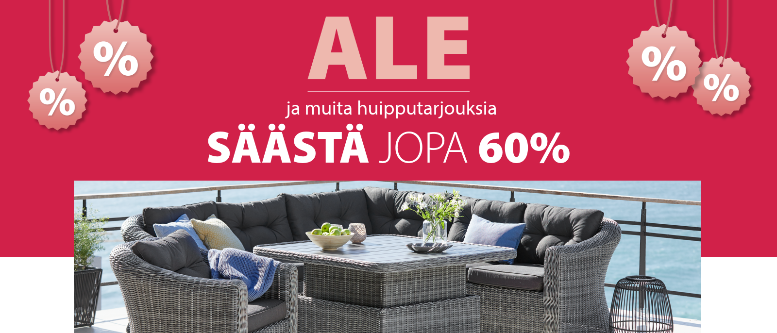 Suuri kesäale on täällä - Säästä jopa 60%