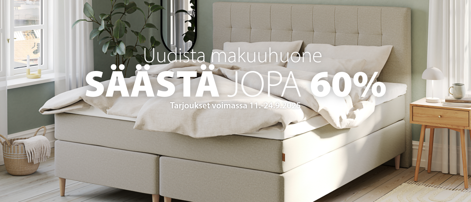 Uudista makuuhuone - Säästä jopa 60%