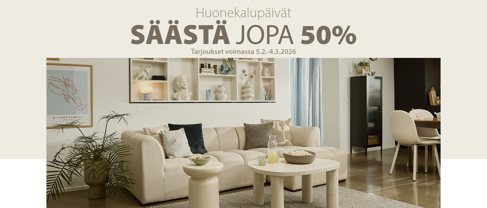 Huonekalupäivät - Säästä jopa 50%