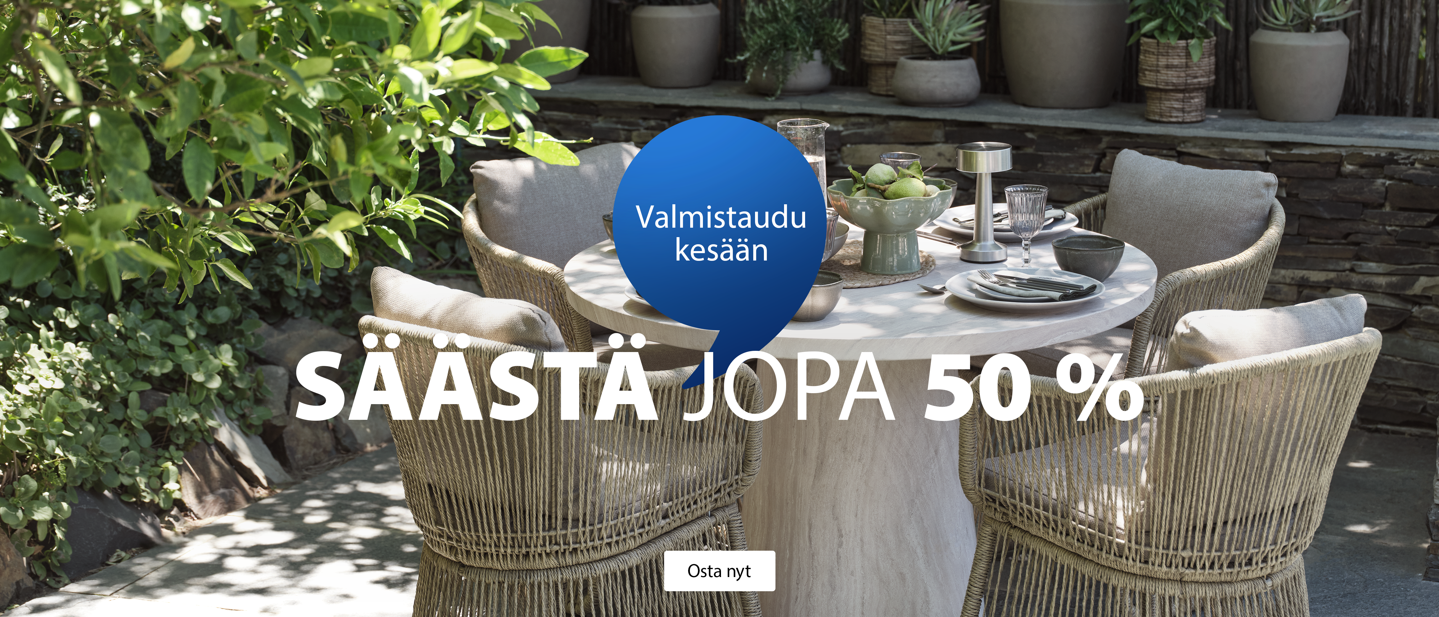 Huipputarjouksia pihalle ja parvekkeelle