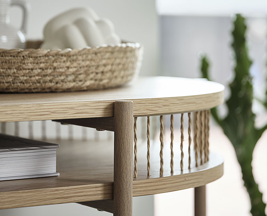 Desk with shelf