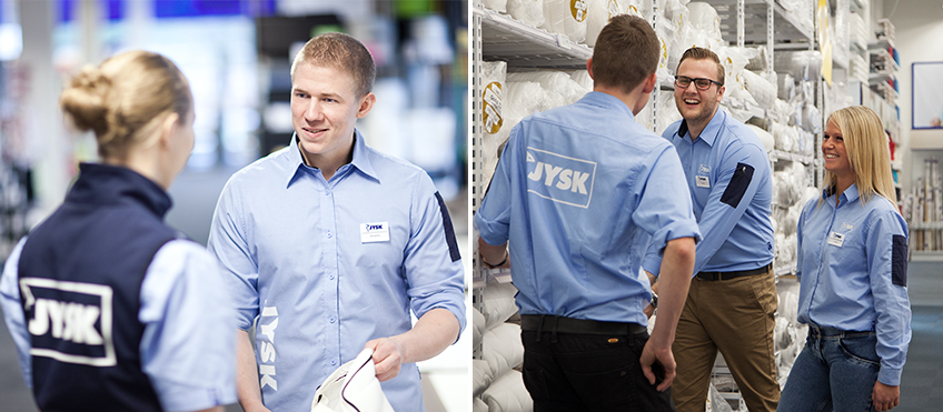 Customer Service Supporters visiting JYSK stores  